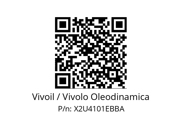   Vivoil / Vivolo Oleodinamica X2U4101EBBA