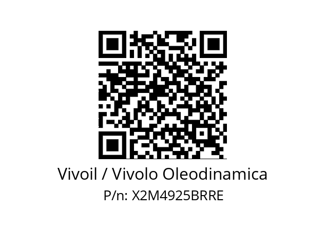   Vivoil / Vivolo Oleodinamica X2M4925BRRE