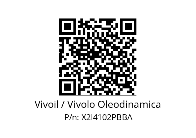   Vivoil / Vivolo Oleodinamica X2I4102PBBA