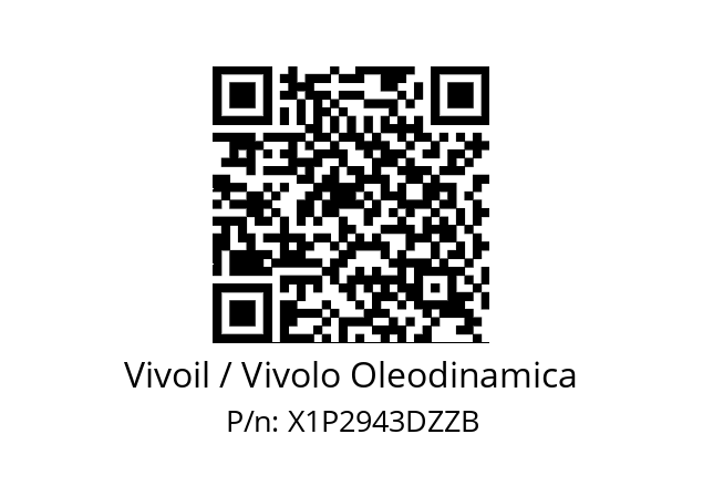   Vivoil / Vivolo Oleodinamica X1P2943DZZB