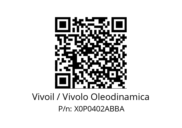   Vivoil / Vivolo Oleodinamica X0P0402ABBA