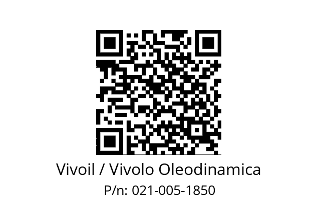   Vivoil / Vivolo Oleodinamica 021-005-1850