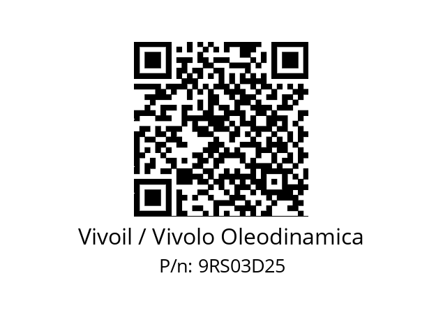   Vivoil / Vivolo Oleodinamica 9RS03D25