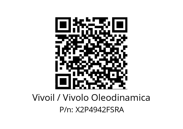   Vivoil / Vivolo Oleodinamica X2P4942FSRA