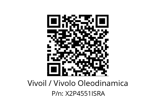   Vivoil / Vivolo Oleodinamica X2P4551ISRA