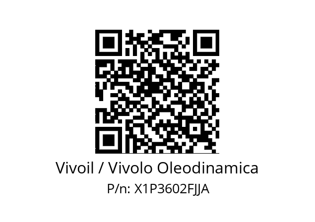   Vivoil / Vivolo Oleodinamica X1P3602FJJA