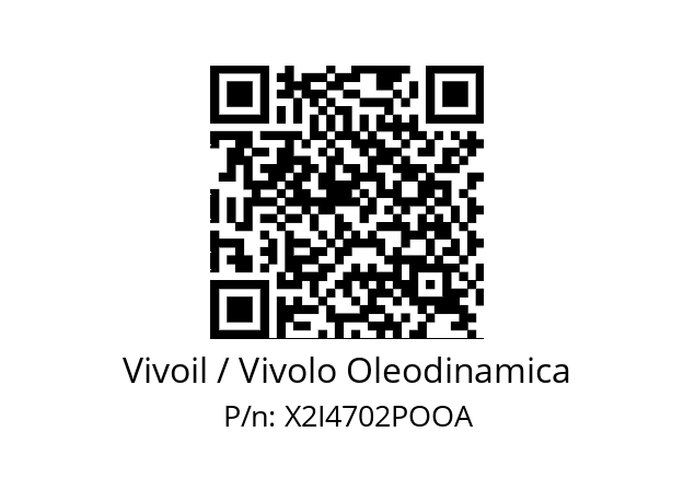   Vivoil / Vivolo Oleodinamica X2I4702POOA