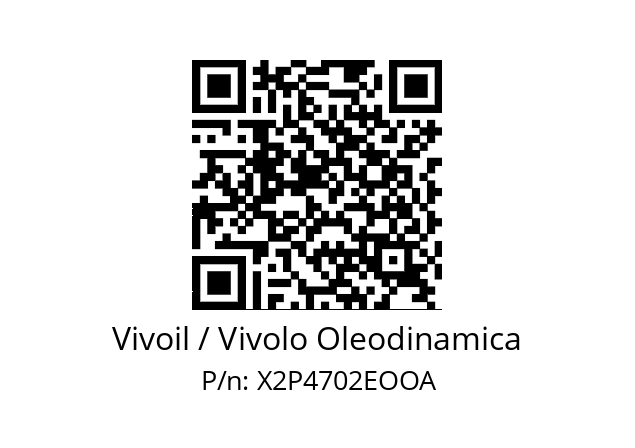   Vivoil / Vivolo Oleodinamica X2P4702EOOA