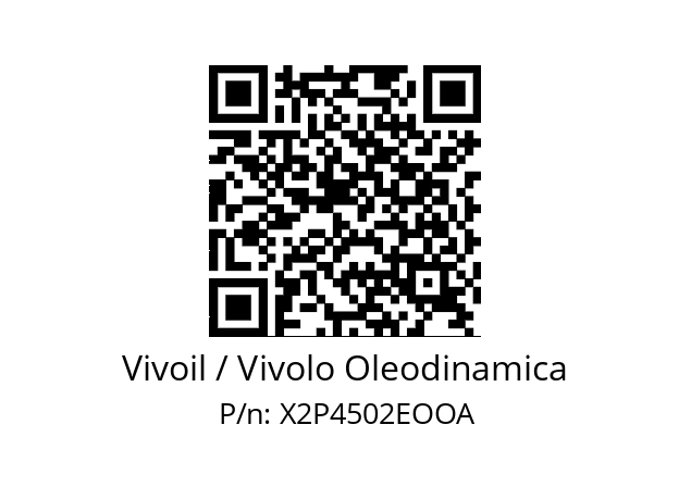   Vivoil / Vivolo Oleodinamica X2P4502EOOA