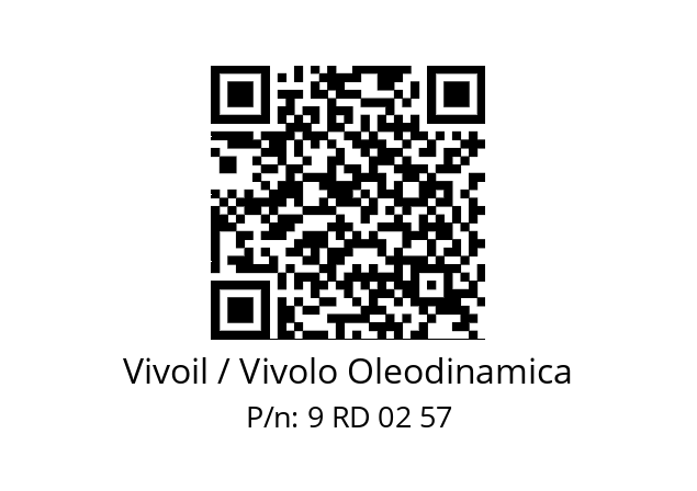   Vivoil / Vivolo Oleodinamica 9 RD 02 57