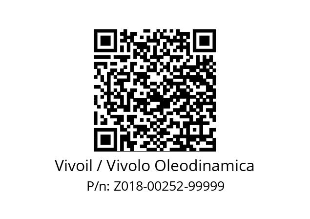   Vivoil / Vivolo Oleodinamica Z018-00252-99999