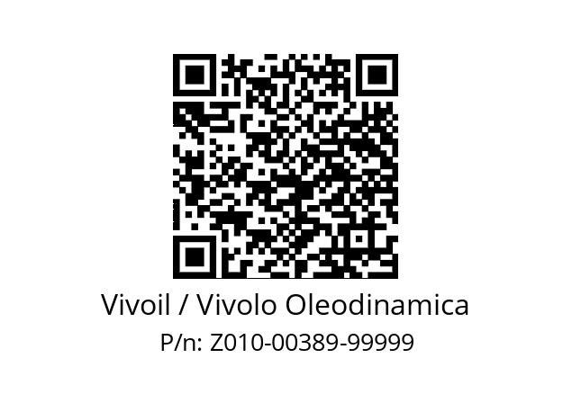   Vivoil / Vivolo Oleodinamica Z010-00389-99999