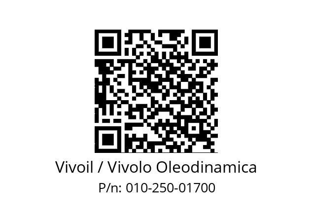   Vivoil / Vivolo Oleodinamica 010-250-01700