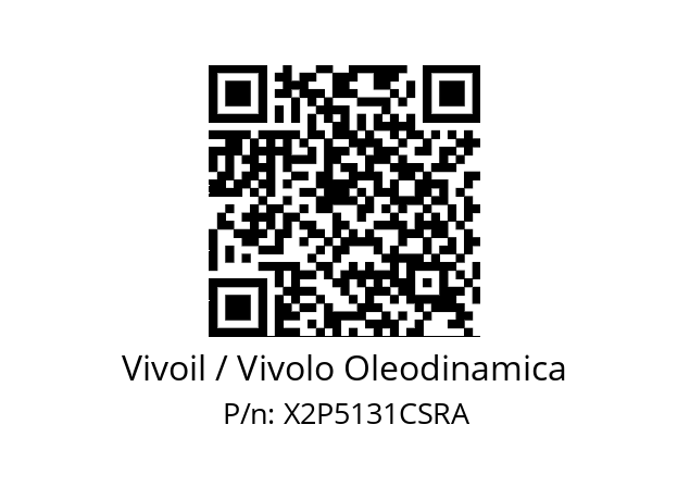   Vivoil / Vivolo Oleodinamica X2P5131CSRA