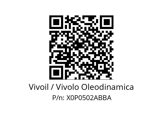   Vivoil / Vivolo Oleodinamica X0P0502ABBA