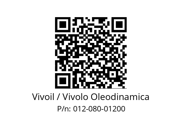   Vivoil / Vivolo Oleodinamica 012-080-01200