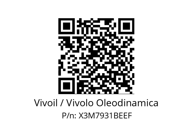   Vivoil / Vivolo Oleodinamica X3M7931BEEF