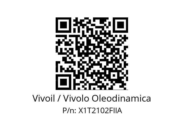   Vivoil / Vivolo Oleodinamica X1T2102FIIA