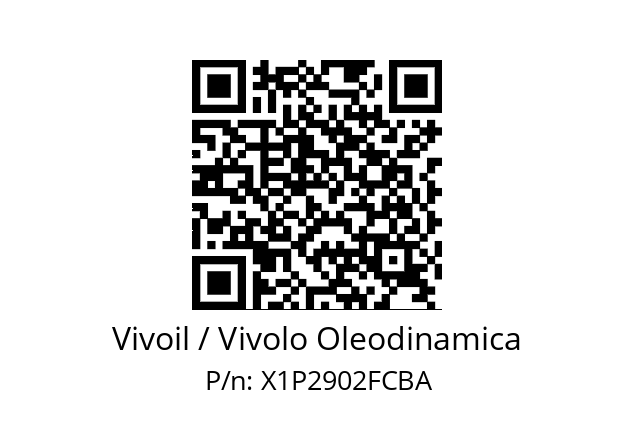   Vivoil / Vivolo Oleodinamica X1P2902FCBA