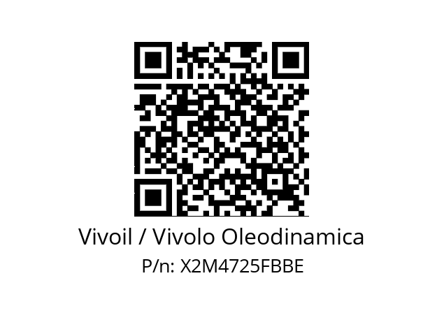   Vivoil / Vivolo Oleodinamica X2M4725FBBE