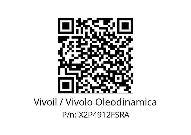   Vivoil / Vivolo Oleodinamica X2P4912FSRA