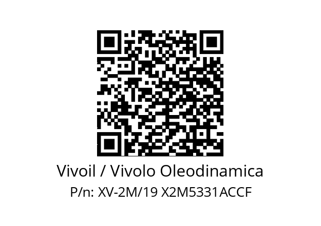   Vivoil / Vivolo Oleodinamica XV-2M/19 X2M5331ACCF