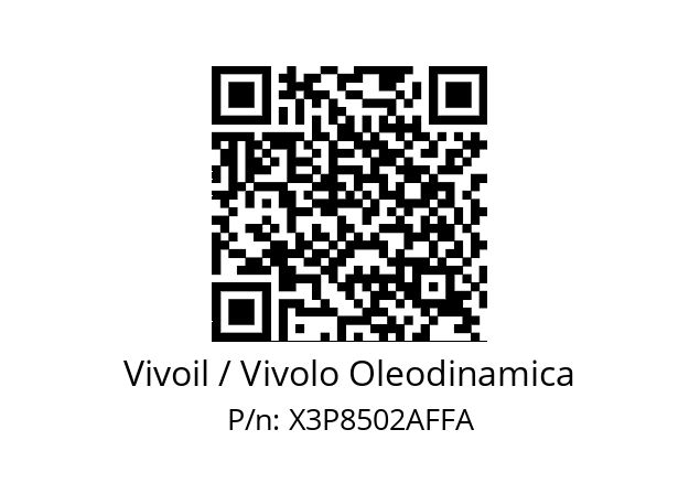   Vivoil / Vivolo Oleodinamica X3P8502AFFA