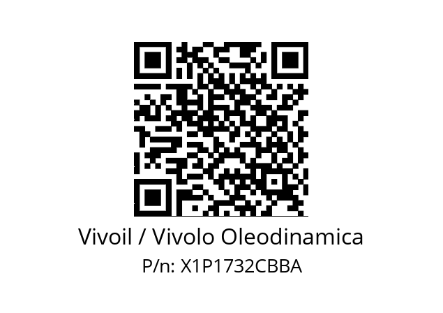   Vivoil / Vivolo Oleodinamica X1P1732CBBA