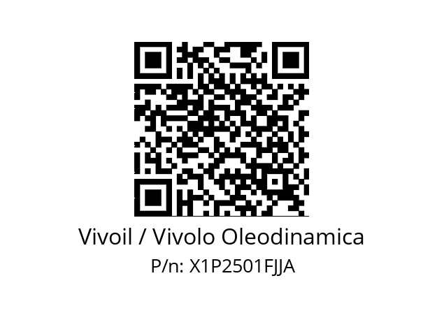   Vivoil / Vivolo Oleodinamica X1P2501FJJA