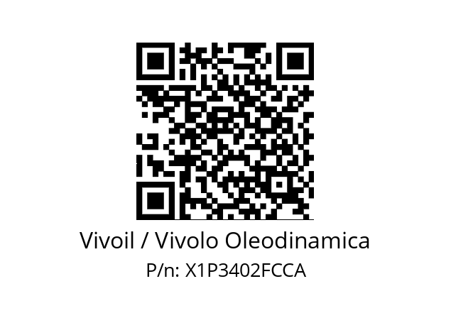   Vivoil / Vivolo Oleodinamica X1P3402FCCA