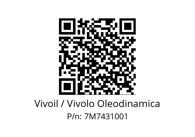   Vivoil / Vivolo Oleodinamica 7M7431001