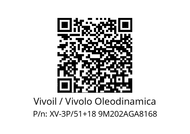   Vivoil / Vivolo Oleodinamica XV-3P/51+18 9M202AGA8168