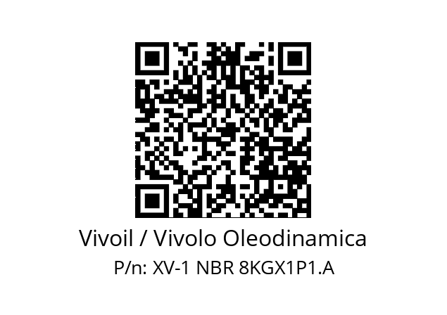   Vivoil / Vivolo Oleodinamica XV-1 NBR 8KGX1P1.A