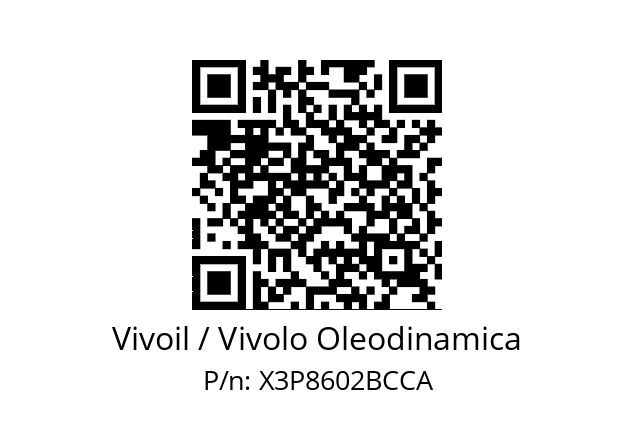   Vivoil / Vivolo Oleodinamica X3P8602BCCA