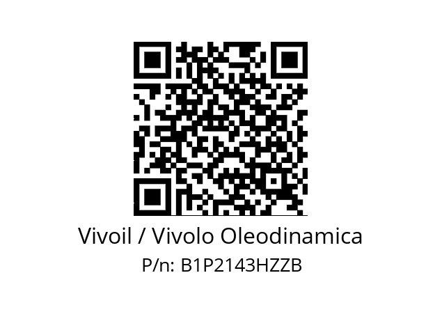   Vivoil / Vivolo Oleodinamica B1P2143HZZB