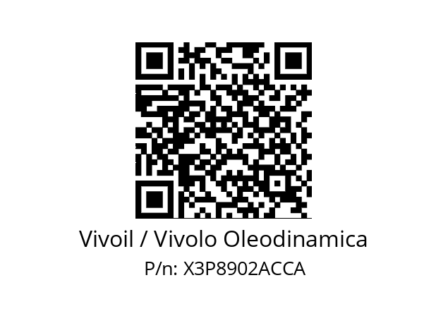   Vivoil / Vivolo Oleodinamica X3P8902ACCA