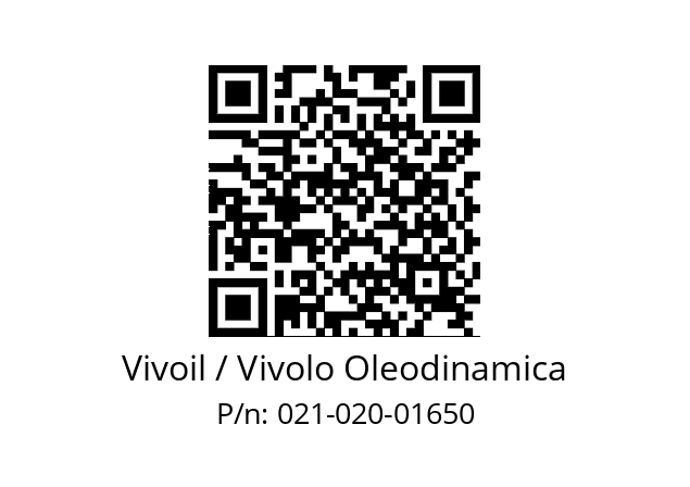   Vivoil / Vivolo Oleodinamica 021-020-01650