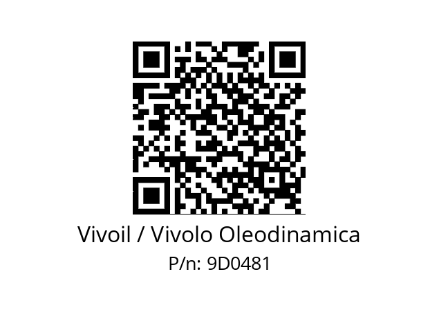   Vivoil / Vivolo Oleodinamica 9D0481