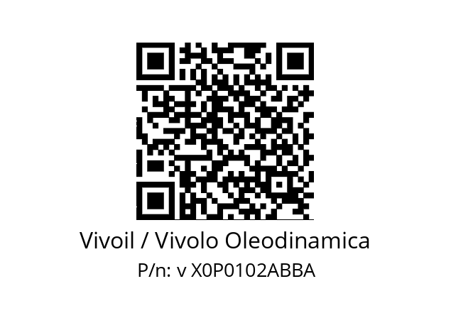   Vivoil / Vivolo Oleodinamica v X0P0102ABBA