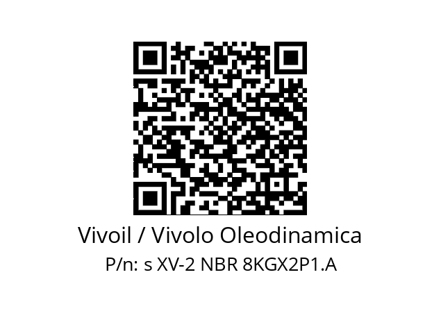   Vivoil / Vivolo Oleodinamica s XV-2 NBR 8KGX2P1.A