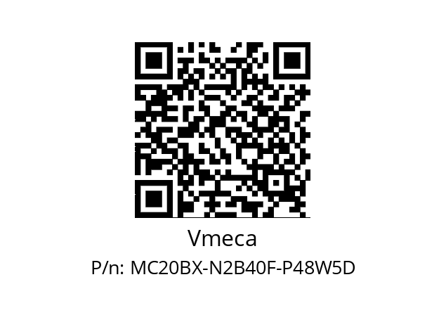   Vmeca MC20BX-N2B40F-P48W5D