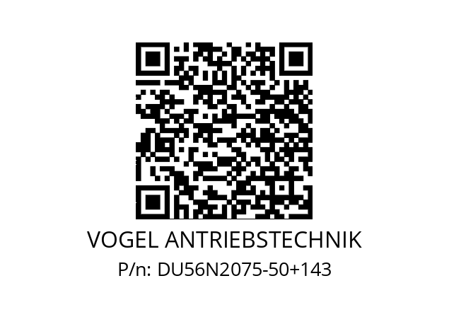   VOGEL ANTRIEBSTECHNIK DU56N2075-50+143