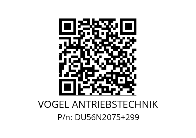   VOGEL ANTRIEBSTECHNIK DU56N2075+299