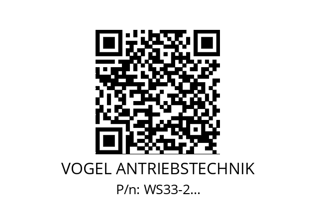   VOGEL ANTRIEBSTECHNIK WS33-2...