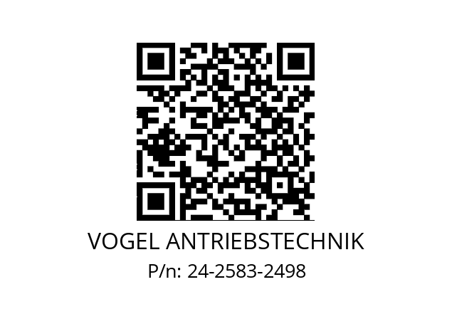   VOGEL ANTRIEBSTECHNIK 24-2583-2498