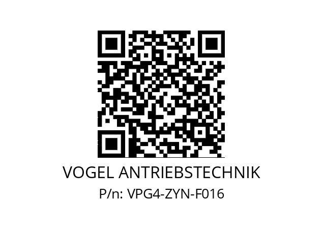   VOGEL ANTRIEBSTECHNIK VPG4-ZYN-F016