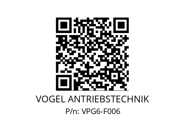   VOGEL ANTRIEBSTECHNIK VPG6-F006