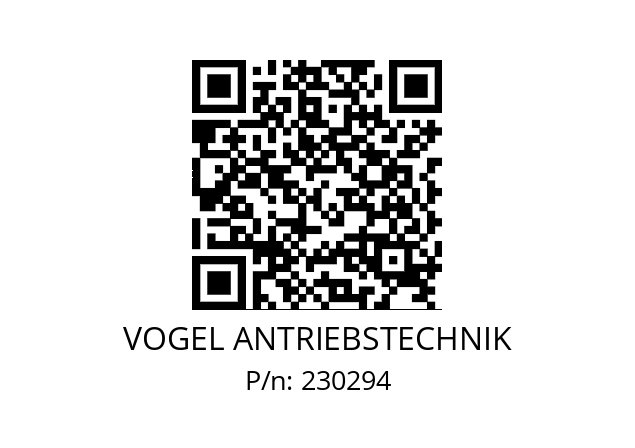   VOGEL ANTRIEBSTECHNIK 230294