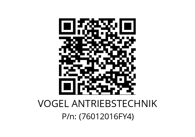   VOGEL ANTRIEBSTECHNIK (76012016FY4)