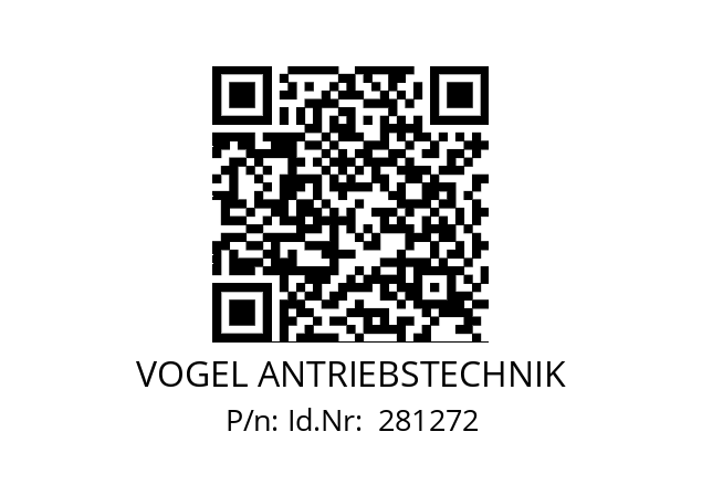   VOGEL ANTRIEBSTECHNIK Id.Nr:  281272